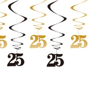 25th Birthday/Anniversary Party Streamer